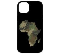 África Continente Mapa Camo Patrón Safari Africano Camuflaje Carcasa para iPhone 14 Plus