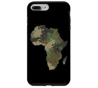 África Continente Mapa Camo Patrón Safari Africano Camuflaje Carcasa para iPhone 7 Plus/8 Plus