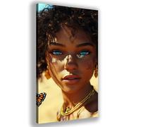 África Diamond Painting Adultos Redonda Diamantes Grande 50x100cm,5D Diamond Painting Kit Completo Chica Diseño,Full Drill Pintar con Numeros Adultos Manualidades,Decoracion Hogar,Regalo Mujer,Y866Z