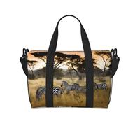 Africa Grassland Zebra - Bolso bandolera portátil para mujer, adecuado para gimnasio, entrenamientos, viajes y viajes