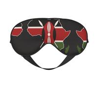 Africa in Profile - Máscara de ojos para dormir con impresión Kenia, máscara suave para el hogar y camping, bloquea la luz, cómoda para la mayoría de los usuarios
