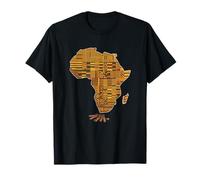 África Mapa Raíces Divertido Cultural Mujeres Hombres Camiseta