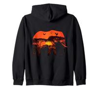 África Naturaleza & Safari Sabana Paisaje Elefante Sudadera con Capucha