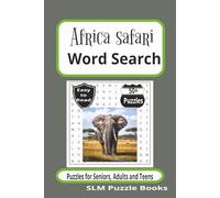 Africa safari Word Search Puzzle Book: Word searches with easy to read print about Africa safari, Animals, Village cultures, and more | 6x9 inches, ... Gift for vacations, holidays and free times