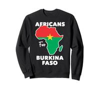 Africa Unite For Burkina Faso And Ibrahim Traore - Bandera de mapa Sudadera