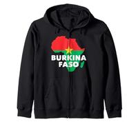 Africa Unite For Burkina Faso And Ibrahim Traore - Bandera de mapa Sudadera con Capucha