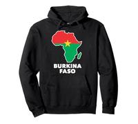 Africa Unite For Burkina Faso And Ibrahim Traore - Bandera de mapa Sudadera con Capucha