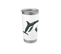 África y Animales Marinos - Ballena Africana - Orca Vaso térmico de acero inoxidable de doble pared