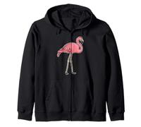 África y Animales Marinos - Flamingo Sudadera con Capucha