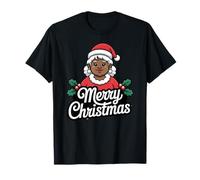 African American Mrs Claus Christmas Black Xmas Party Camiseta