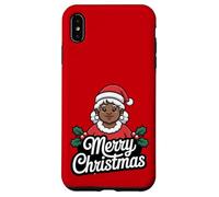 African American Mrs Claus Christmas Black Xmas Party Carcasa para iPhone XS MAX