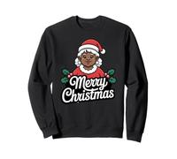 African American Mrs Claus Christmas Black Xmas Party Sudadera