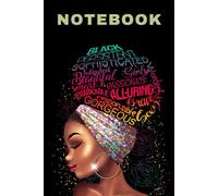 African American Notebook for Women - I Am Black Beautiful Brave Smart - Black Women Journal: 120 Lined Pages at 6 x 9 Inches