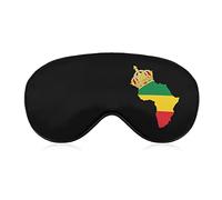 African American Pride Sleep Eye Mask Soft Eye Covers Bloqueo de luces Blindfold con correa ajustable para siesta de viaje