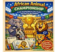 African Animal Championship: Interactive Kids Activity Book with 16 African Animal Facts, Coloring Pages, Predictions, and Tournament Fun (Ages 6-9)
