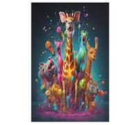 African Animals 1000 Piezas Rompecabezas de Madera - Relajación Puzzles Juegos Rompecabezas Para Niños Y Adultos Regalos 78×53cm