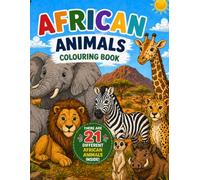 African Animals Colouring Book