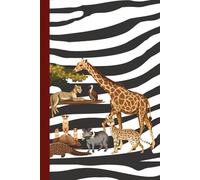 African Animals Composition Notebook - College Ruled: Zebra Background Journal for School, Homework & Journaling: Part of the Safari Scribbles ... Notebook for Students and Writers