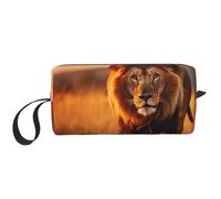 African Animals1 - Neceser de viaje con estampado de animales africanos, bolsa de maquillaje, bolsa de cosméticos multiusos con cremallera, Blanco, Talla única