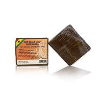 African Black Soap - 6 oz / 170 g - Organic Bar for Acne, Eczema Treatment, Dry Skin, Dark Spots Remover, Face and Body Wash - with Shea Butter, Cocoa Butter and Coconut Oil, For Women and Men