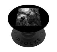 African Grey Parrot Dad Funny Vintage Graphic Hombres Selfie PopSockets PopGrip Adhesivo