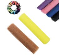 African Net Sponge, African Exfoliating Net Sponge Exfoliating Net Sponges Body Cloth Washcloth for Bath and Shower for Daily Use (yellow+brown)