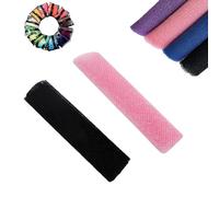 African Net Sponge, African Exfoliating Net Sponge Exfoliating Net Sponges Body Cloth Washcloth for Bath and Shower for Daily Use (black+pink)