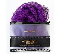 African Net Sponge Authentic - Esponja exfoliante corporal africana real con nudos, paños de ducha de red africana para exfoliante, accesorios de baño para el cuidado corporal