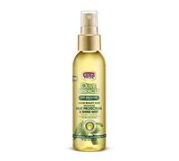 African Pride Olive Miracle - Bruma ligera de protección contra el calor y brillo del cabello, combate la humedad y protege contra los daños por calor, enriquecido con aceites de oliva y árbol de té