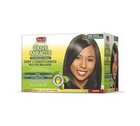 African Pride Olive Miracle Deep Conditioner Anti-Breakage Relaxer Kit Super