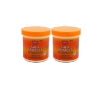 African Pride Shea Butter Miracle Leave-In Conditioner 15oz Jar by African Pride (Pack of 2)