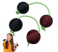African Rhythms Aslatua Shakers, Kashaka Instrument, African Shaker Rattle, Aslatuas Rhythmic Ball, Rhythm and Shake Balls, With Top-notch Wood and Rope Materials for Party Stage Performance Concert