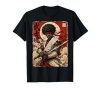 African Samurai Japanese Warrior Anime Katana Ronin Camiseta