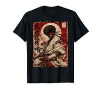 African Samurai Japanese Warrior Anime Katana Ronin Camiseta