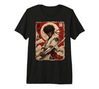 African Samurai Japanese Warrior Anime Katana Ronin Camiseta Premium