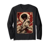 African Samurai Japanese Warrior Anime Katana Ronin Manga Larga