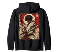 African Samurai Japanese Warrior Anime Katana Ronin Sudadera con Capucha