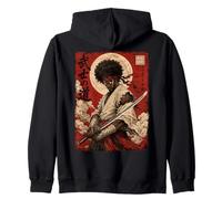 African Samurai Japanese Warrior Anime Katana Ronin Sudadera con Capucha