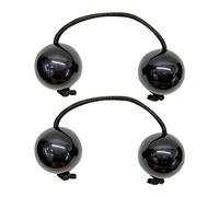 African Shaker Hand Shaker Balls Rhythm Ball Music Egg para instrumento de aprendizaje musical 2 PCS Africano