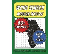 African Themed Word Search Puzzle Book: Word Searches Easy to Read Print about African Countries, Landmarks, Culture and more! | 6x9 Inches, 110 Pages ... Gift for Vacations, Holidays and Relaxation!