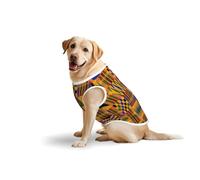 African Weaving - Camiseta casual sin mangas para mascotas, chaleco para perro, ropa de algodón suave estampada para mascotas, camiseta transpirable para perros grandes (3xl-5XL)