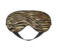 Africano Negro Oro Cebra Piel Animal Sepia, Cubreojos completos Antifaz bloqueador de luz Antifaz para dormir Antifaz suave con los ojos vendados Noche