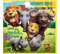 Africa's Big 5: Coloring book, Level I