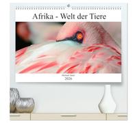 Afrika - Welt der Tiere (hochwertiger Premium Wandkalender 2026 DIN A2 quer), Kunstdruck in Hochglanz: Erleben sie eine Bilderreise durch Afrikas beeindruckende Tierwelt.
