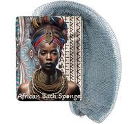 AFRIKI Esponja de red africana, auténtica esponja exfoliante africana
