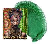 AFRIKI Esponja de red africana, auténtica esponja exfoliante africana