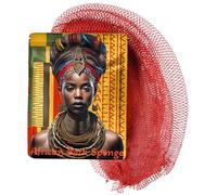 AFRIKI Esponja de red africana, auténtica esponja exfoliante africana
