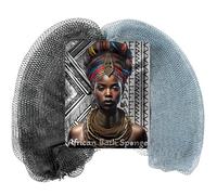 AFRIKI Esponja de red africana, esponja exfoliante africana, propiedad negra, paño exfoliante, exfoliante corporal para baño y ducha, exfoliante de espalda, removedor de piel muerta (negro, gris, 1