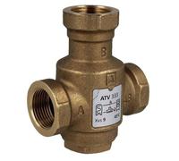 AFRISO 1633310 Válvula de control de temperatura ATV 333, DN25, Rp1", 45°C, Kvs 9 m3/h