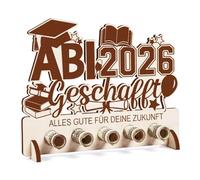 Afritee Bachillerato 2026 Regalos Madera, Abi 2026 Creado Regalo de Dinero Embalaje Regalo, Feliz Para Tu Futuro Regalos de Graduación de Bachillerato Para Niños Niñas